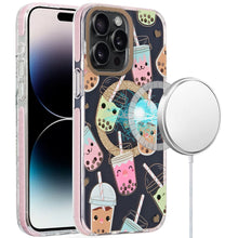 For iPhone 14 PRO MAX 6.7 in. Case Dual Layer In Mold Design Magnetic Circle