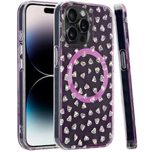 For iPhone 14 PRO MAX 6.7 in. Case Dual Layer In Mold Design Magnetic Circle