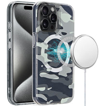 For iPhone 15 Pro Max Case Dual Layer Design Magnetic Circle + 2 Tempered Glass
