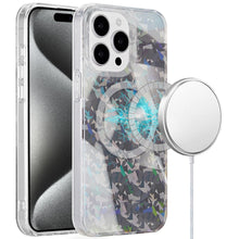 For iPhone 15 Pro Max Case Dual Layer Design Magnetic Circle + 2 Tempered Glass