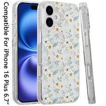 For iPhone 16 Plus 6.7in Case Dual Layer Design Magnetic Circle + Tempered Glass