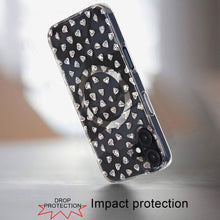 For iPhone 16 6.1inch Case Dual Layer IMD Design Magnetic Circle +Tempered Glass