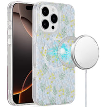For iPhone 16 Pro 6.3in Case 2 Layer IMD Design Magnetic Circle + Tempered Glass