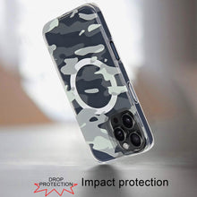 For iPhone 16 Pro 6.3in Case 2 Layer IMD Design Magnetic Circle + Tempered Glass
