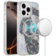 For iPhone 16 Pro 6.3in Case 2 Layer IMD Design Magnetic Circle + Tempered Glass