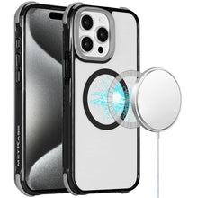 For iPhone 15 Pro Max Case Magnetic Circle Shockproof Corner + 2 Tempered Glass