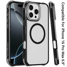 For iPhone 16 PRO MAX Case Magnetic Circle Shockproof Corner + Tempered Glass