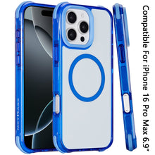 For iPhone 16 PRO MAX Case Magnetic Circle Shockproof Corner + Tempered Glass