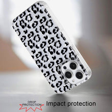 For iPhone 15 Pro Max Case Glossy In Mold Design w/ Glitter + 2 Tempered Glass