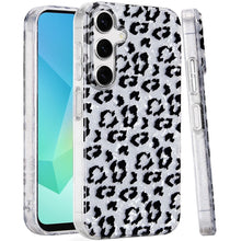 For Samsung A16 5G Case Glossy In Mold Design Print w/ Glitter + Tempered Glass