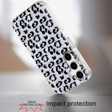 For Samsung A16 5G Case Glossy In Mold Design Print w/ Glitter + Tempered Glass