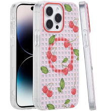 For iPhone 14 PRO MAX 6.7 in. Case Dual Layer TPU No Fade Design Magnetic Circle