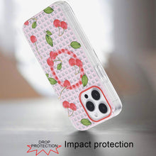 For iPhone 14 PRO MAX 6.7 in. Case Dual Layer TPU No Fade Design Magnetic Circle