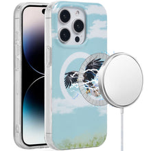 For iPhone 14 PRO MAX 6.7 in. Case Dual Layer TPU No Fade Design Magnetic Circle