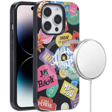 For iPhone 14 PRO MAX 6.7 in. Case Dual Layer TPU No Fade Design Magnetic Circle