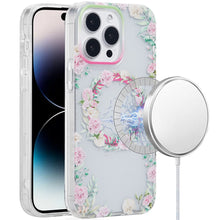 For iPhone 14 PRO MAX 6.7 in. Case Dual Layer TPU No Fade Design Magnetic Circle
