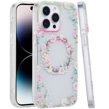 For iPhone 14 PRO MAX 6.7 in. Case Dual Layer TPU No Fade Design Magnetic Circle