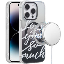 For iPhone 14 PRO MAX 6.7 in. Case Dual Layer TPU No Fade Design Magnetic Circle