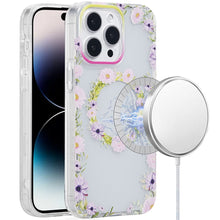 For iPhone 14 PRO MAX 6.7 in. Case Dual Layer TPU No Fade Design Magnetic Circle