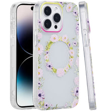 For iPhone 14 PRO MAX 6.7 in. Case Dual Layer TPU No Fade Design Magnetic Circle