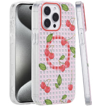 For iPhone 15 Pro Max Case Dual Layer TPU Magnetic Circle + 2 Tempered Glass