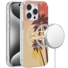For iPhone 15 Pro Max Case Dual Layer TPU Magnetic Circle + 2 Tempered Glass