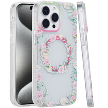 For iPhone 15 Pro Max Case Dual Layer TPU Magnetic Circle + 2 Tempered Glass