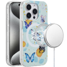For iPhone 15 Pro Max Case Dual Layer TPU Magnetic Circle + 2 Tempered Glass