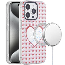 For iPhone 15 Pro Max Case Dual Layer TPU Magnetic Circle + 2 Tempered Glass