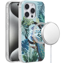 For iPhone 15 Pro Max Case Dual Layer TPU Magnetic Circle + 2 Tempered Glass
