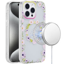 For iPhone 15 Pro Max Case Dual Layer TPU Magnetic Circle + 2 Tempered Glass