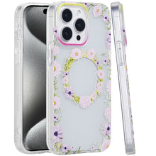 For iPhone 15 Pro Max Case Dual Layer TPU Magnetic Circle + 2 Tempered Glass