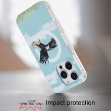 For iPhone 16 PRO MAX Case Dual Layer TPU Design Magnetic Circle +Tempered Glass