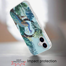 For iPhone 16 Plus 6.7in Case 2 Layer TPU Design Magnetic Circle +Tempered Glass