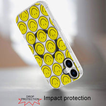 For iPhone 16 Plus 6.7in Case 2 Layer TPU Design Magnetic Circle +Tempered Glass