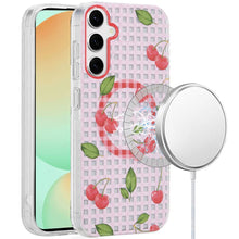 For Samsung Galaxy S24 FE Case Dual Layer TPU In Mold Design Magnetic Circle