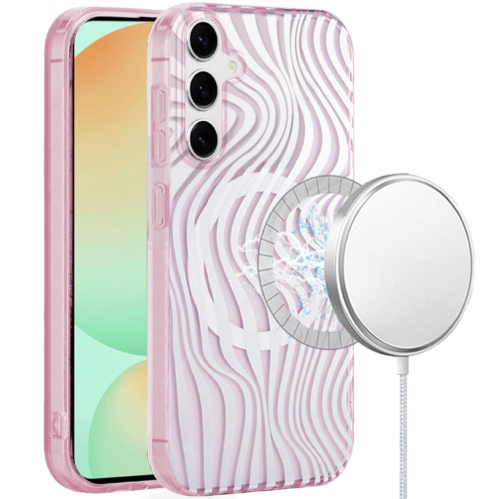 For Samsung Galaxy S24 FE Case Dual Layer TPU In Mold Design Magnetic Circle