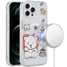 For iPhone 12 Pro Max Case Dual Layer TPU Design Magnetic Circle +Tempered Glass