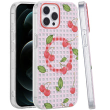 For iPhone 12 Pro Max Case Dual Layer TPU Design Magnetic Circle +Tempered Glass