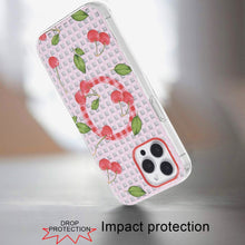For iPhone 12 Pro Max Case Dual Layer TPU Design Magnetic Circle +Tempered Glass
