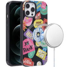 For iPhone 12 Pro Max Case Dual Layer TPU Design Magnetic Circle +Tempered Glass