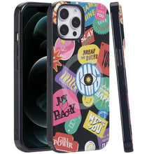 For iPhone 12 Pro Max Case Dual Layer TPU Design Magnetic Circle +Tempered Glass