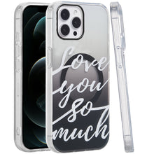 For iPhone 12 Pro Max Case Dual Layer TPU Design Magnetic Circle +Tempered Glass
