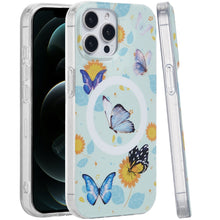 For iPhone 12 Pro Max Case Dual Layer TPU Design Magnetic Circle +Tempered Glass