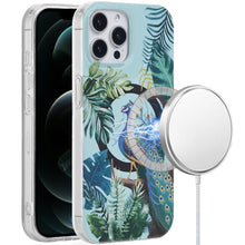 For iPhone 12 Pro Max Case Dual Layer TPU Design Magnetic Circle +Tempered Glass