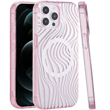 For iPhone 12 Pro Max Case Dual Layer TPU Design Magnetic Circle +Tempered Glass
