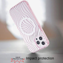 For iPhone 12 Pro Max Case Dual Layer TPU Design Magnetic Circle +Tempered Glass