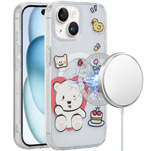 For iPhone 15 Case Dual Layer TPU Design Magnetic Circle + 2 Tempered Glass