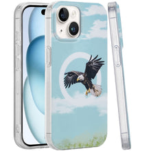 For iPhone 15 Case Dual Layer TPU Design Magnetic Circle + 2 Tempered Glass