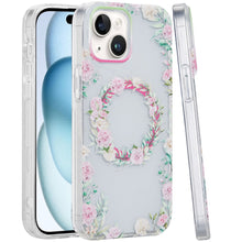 For iPhone 15 Case Dual Layer TPU Design Magnetic Circle + 2 Tempered Glass